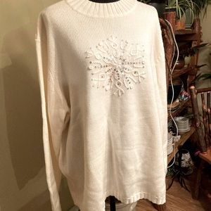 Snowflake sweater by Damart